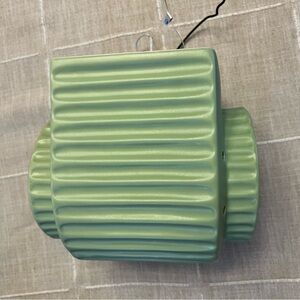 Urban Outfitters Mint Ribbed Vase